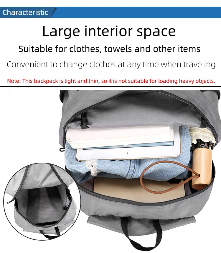 Foldable 20L Travel Backpack