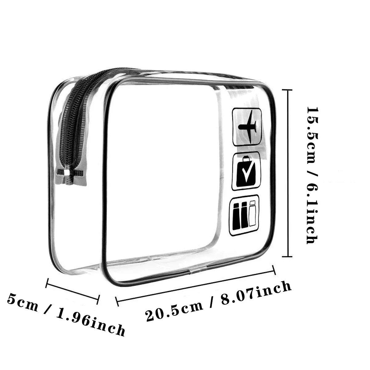 Clear Travel Cosmetic Bag