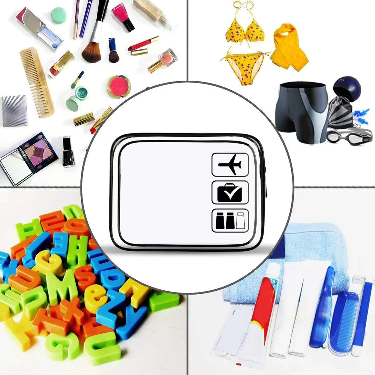 Clear Travel Cosmetic Bag