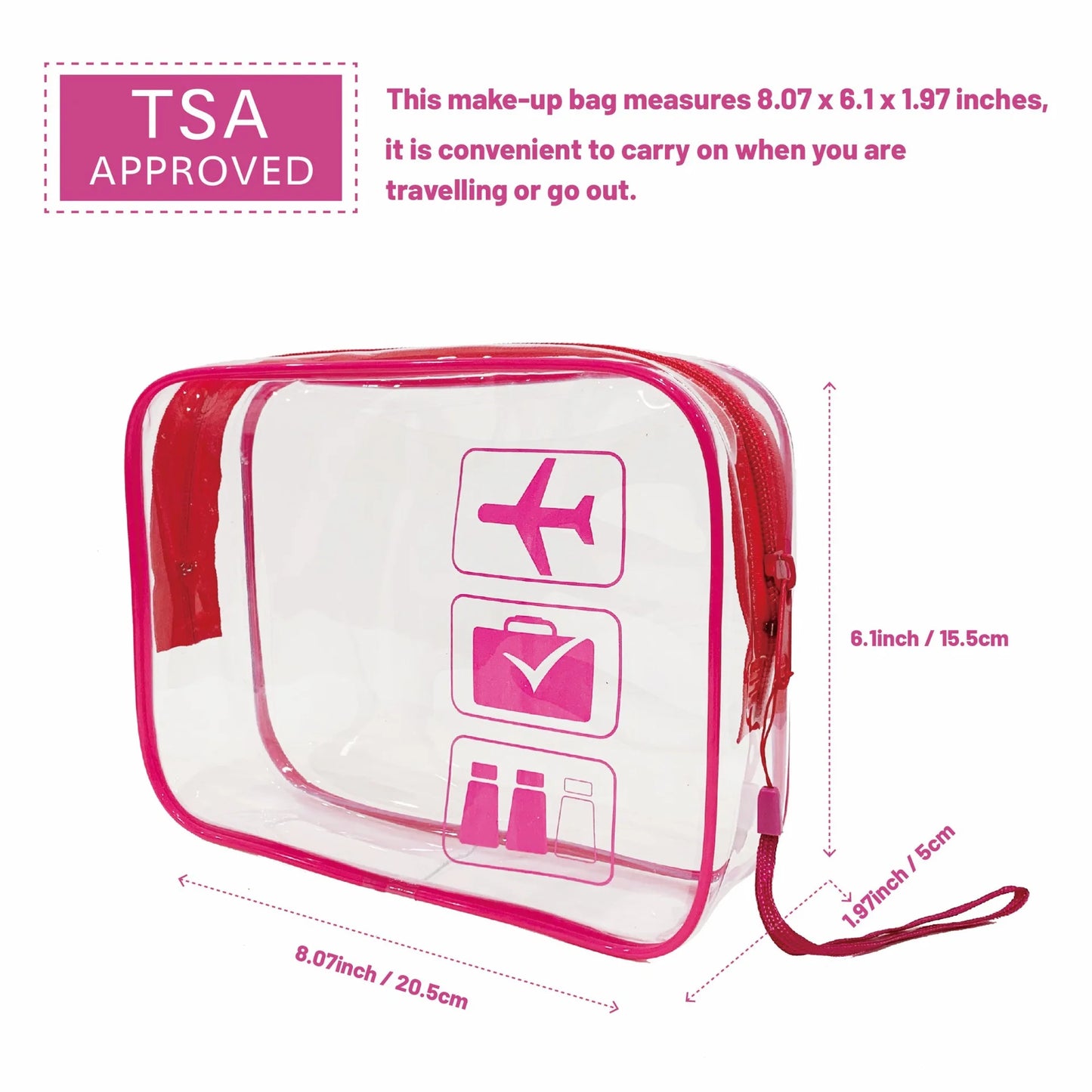 Clear Travel Cosmetic Bag