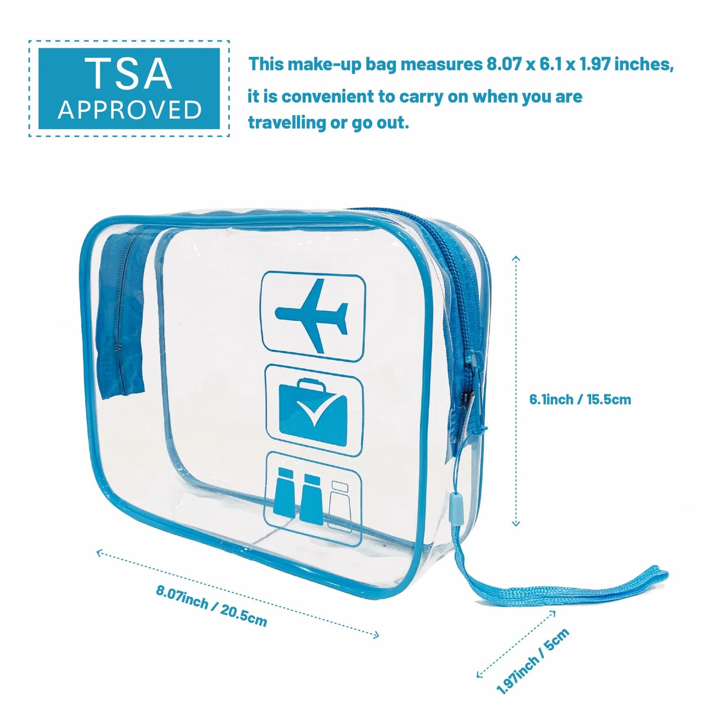 Clear Travel Cosmetic Bag